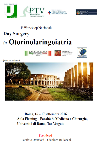 Workshop Nazionale ECM - DAY SURGERY in ORL